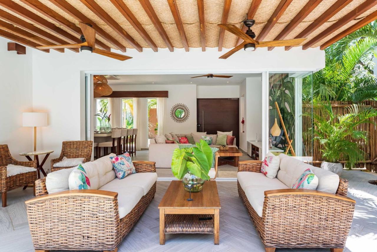 Villa Ek'Balam & Villa Flamingo, Luxury Villas, Private Pool, Private Garden, Jacuzzi, 24H Security Tulum Extérieur photo
